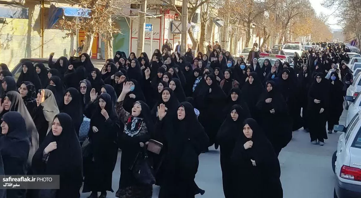 قیام مردم لرستان در محکومیت حادثه تروریستی کرمان